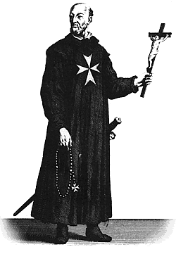Bild: Johanniter Großmeister Roger de Moulins († 1187)